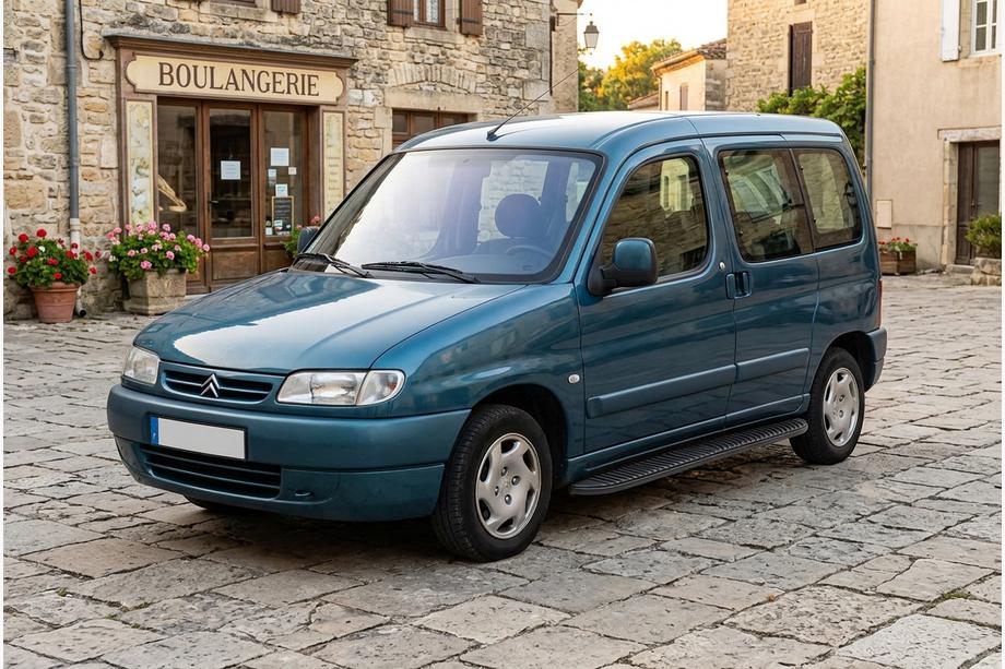 Citroen Berlingo 1996-2008 рр. Бокові пороги Tayga Black (2 шт., алюміній) Image