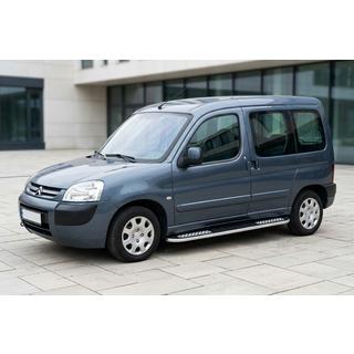 Бокові пороги Tayga V2 (2 шт., алюміній) Citroen Berlingo 1996-2008 рр. фото 1