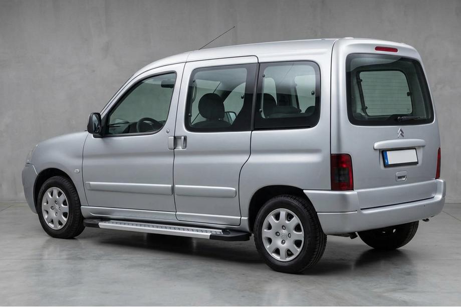 Citroen Berlingo 1996-2008 рр. Бокові пороги New Vision Grey (2 шт., алюміній) Фото 1