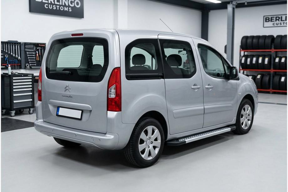 Citroen Berlingo 2008-2018 рр. Бокові пороги New Vision Grey (2 шт., алюміній) Фото 1
