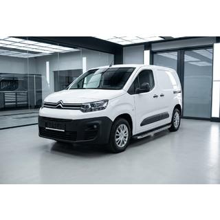 Бокові пороги BlackLine (2 шт., алюміній) Citroen Berlingo/Multispace 2018- рр. фото 1