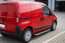 Citroen Nemo 2007-2017 рр. Бокові пороги BlackLine (2 шт., алюміній) фото 1