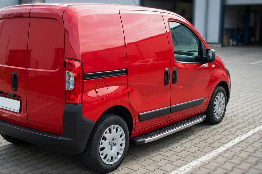 Citroen Nemo 2007-2017 рр. Бокові пороги BlackLine (2 шт., алюміній) Image