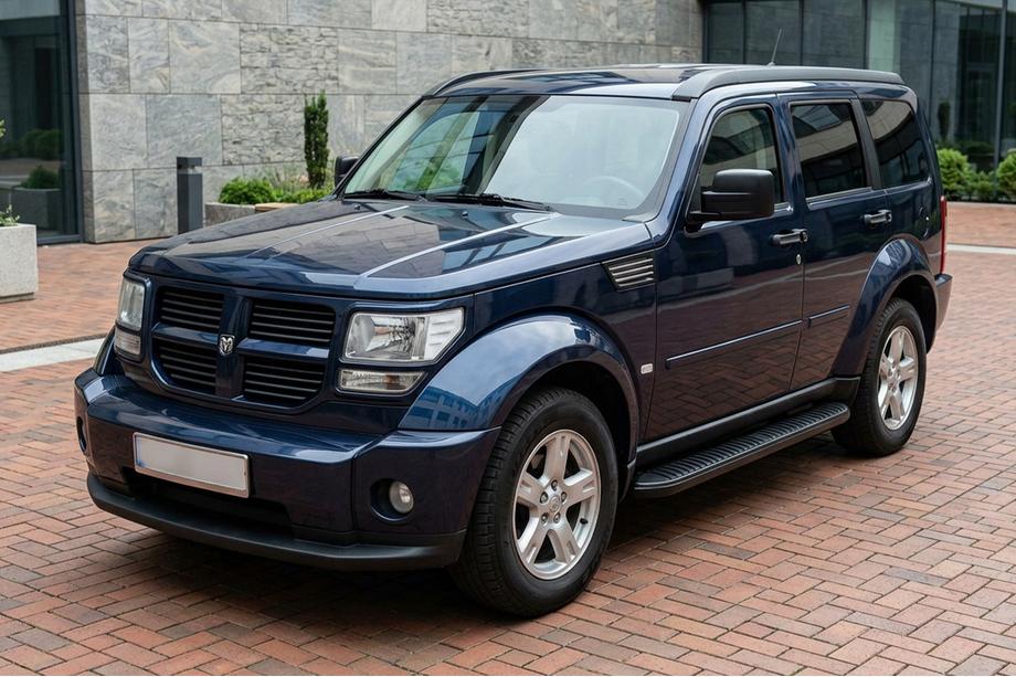 Dodge Nitro 2006-2011 рр. Бокові пороги Tayga Black (2 шт., алюміній) Image