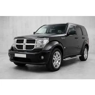 Бокові пороги Tayga V2 (2 шт., алюміній) Dodge Nitro 2006-2011 рр. фото 1