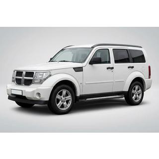 Бокові пороги New Vision Black (2 шт., алюміній) Dodge Nitro 2006-2011 рр. фото 1