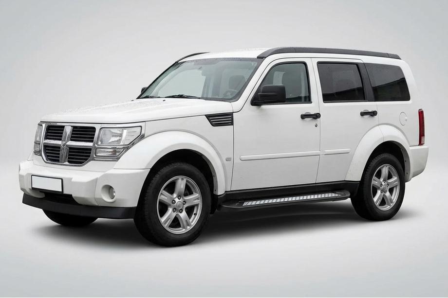 Dodge Nitro 2006-2011 рр. Бокові пороги New Vision Black (2 шт., алюміній) Image