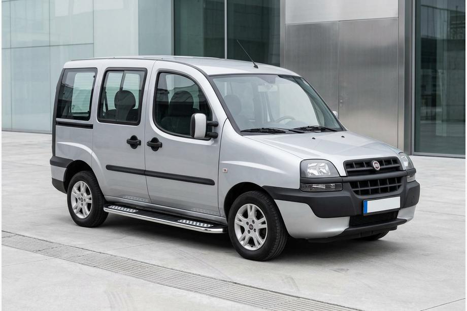 Fiat Doblo I 2001-2005 рр. Бокові пороги Tayga V2 (2 шт., алюміній) Image
