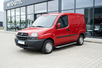 Fiat Doblo I 2001-2005 рр. Бокові пороги BlackLine (2 шт., алюміній) фото 1