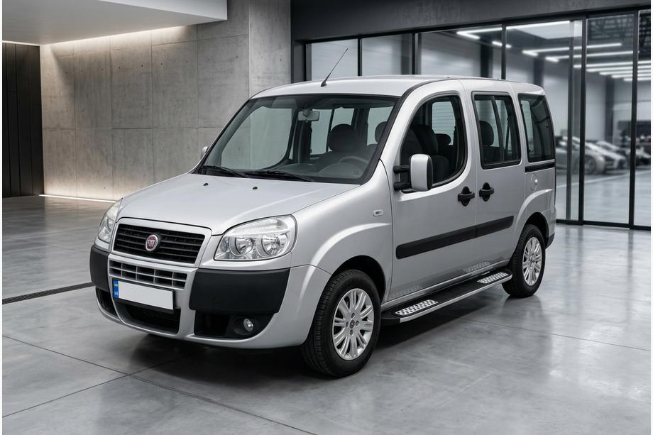 Fiat Doblo I 2005-2010 рр. Бокові пороги Tayga V2 (2 шт., алюміній) Image