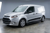 Ford Connect 2014-2021 рр. Бокові пороги Tayga Black (2 шт., алюміній) фото 1