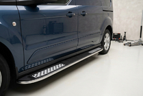 Ford Connect 2014-2021 рр. Бокові пороги Tayga V2 (2 шт., алюміній) фото 1