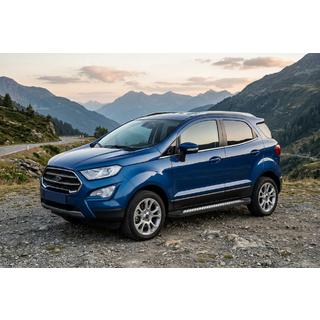 Бокові пороги New Vision Black (2 шт., алюміній) Ford Ecosport 2013-2022 рр. фото 1