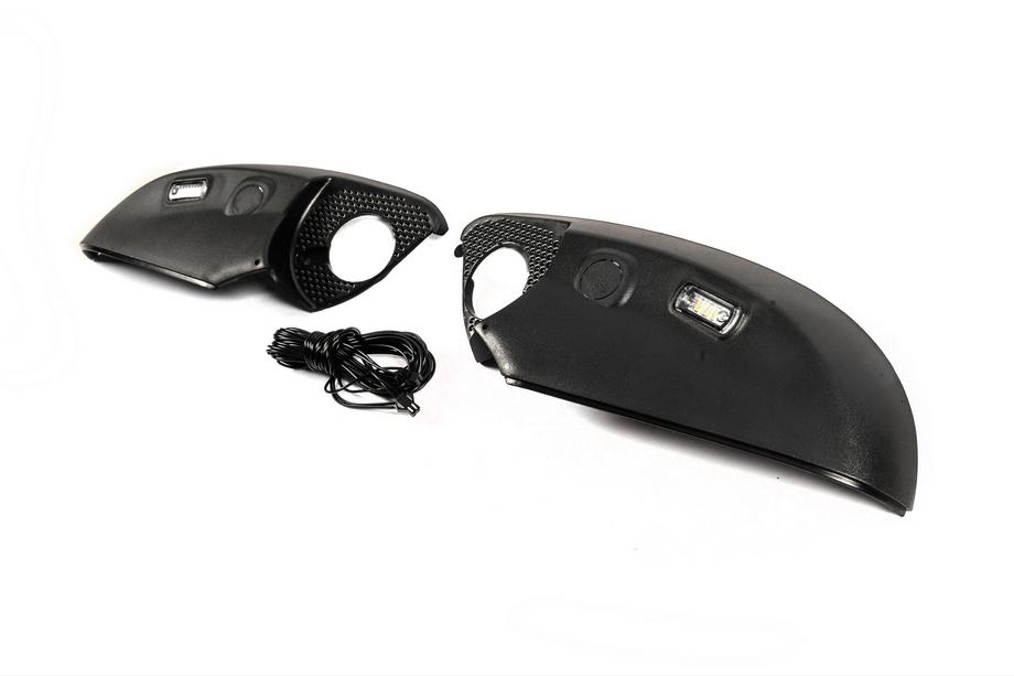 Toyota Land Cruiser 200 2007-2021 рр. Нижня частина дзеркала (з LED-підсвіткою) Фото 2