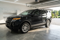 Ford Explorer 2011-2019 рр. Бокові пороги Tayga Black (2 шт., алюміній) фото 1