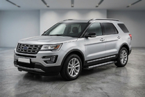 Ford Explorer 2011-2019 рр. Бокові пороги New Vision Black (2 шт., алюміній) фото 1