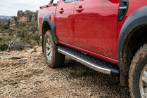 Ford Ranger 2007-2011 рр. Бокові пороги BlackLine (2 шт., алюміній) фото 1