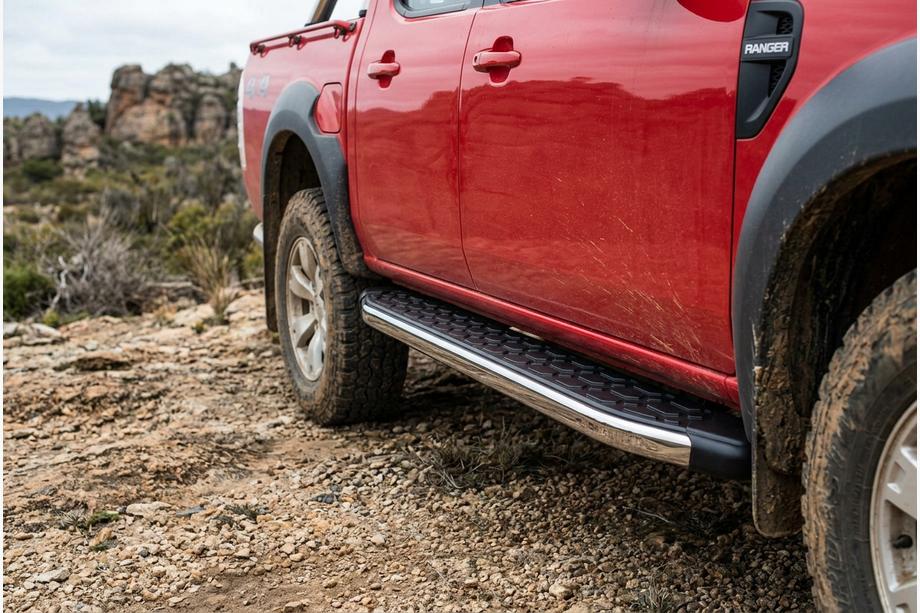 Ford Ranger 2007-2011 рр. Бокові пороги BlackLine (2 шт., алюміній) Image