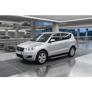 Бокові пороги BlackLine (2 шт., алюміній) Geely Emgrand X7 2011- рр. фото 1