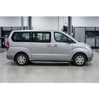 Бокові пороги BlackLine (2 шт., алюм.) Hyundai H300, H1, Starex 2008-2020 рр. фото 2