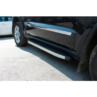 Бокові пороги BlackLine (2 шт., Алюміній) Jeep Grand Cherokee WK2 2010-2021 рр. фото 1