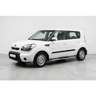Бокові пороги Tayga V2 (2 шт., алюміній) Kia Soul I 2008-2013 рр. фото 1