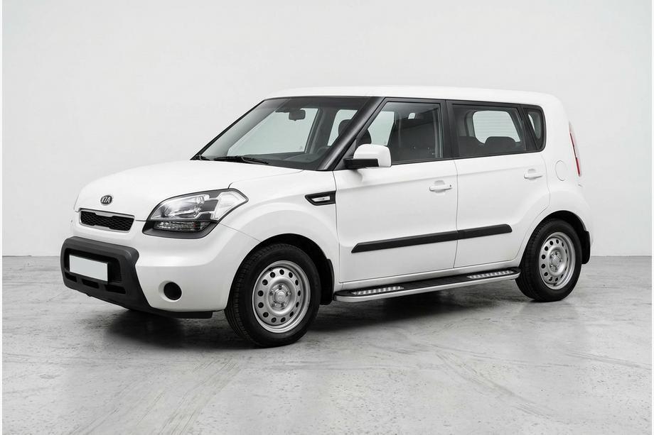 Kia Soul I 2008-2013 рр. Бокові пороги Tayga V2 (2 шт., алюміній) Image