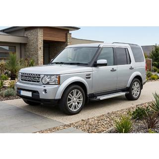Бокові пороги New Vision Grey (2 шт, алюміній) Land Rover Discovery IV 2009-2017 рр. фото 1
