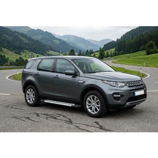 Бокові пороги Vision New Grey (2 шт., Алюміній) Land Rover Discovery Sport 2014- рр. фото 1