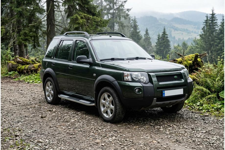 Land Rover Freelander I 1997-2006 рр. Бокові пороги Tayga V2 (2 шт., алюміній) Image