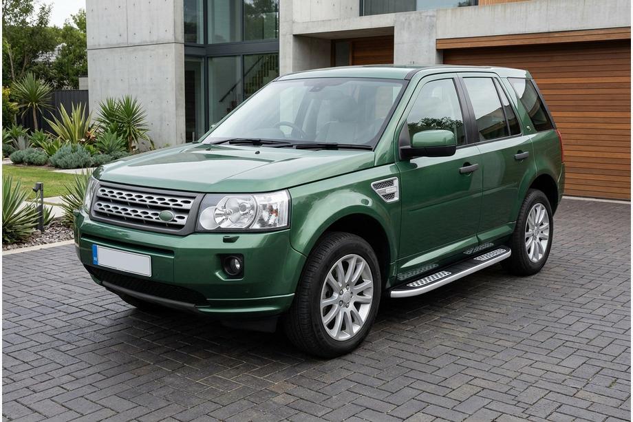 Land Rover Freelander II 2006-2014 рр. Бокові пороги Tayga V2 (2 шт., алюміній) Фото 1