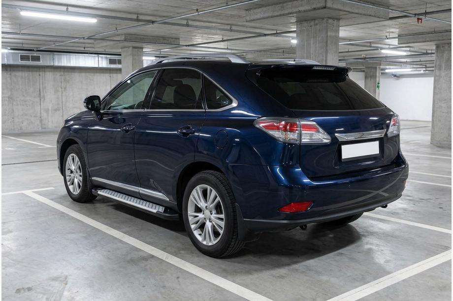Lexus RX 2009-2015 рр. Бокові пороги Allmond Grey (2 шт, алюміній) Image