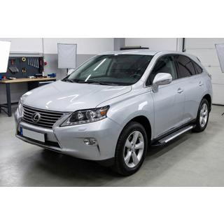 Бокові пороги Line (2 шт, алюміній) Lexus RX 2009-2015 рр. фото 1