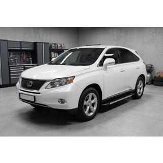 Бокові пороги RedLine V1 (2 шт, алюміній) Lexus RX 2009-2015 рр. фото 1