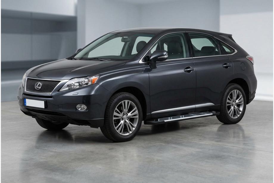 Lexus RX 2009-2015 рр. Бокові пороги Sunrise (2 шт, алюміній) Image
