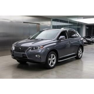 Бокові пороги Tayga Grey (2 шт, алюміній) Lexus RX 2009-2015 рр. фото 1