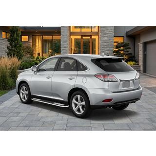 Бокові пороги Tayga V2 (2 шт, алюміній) Lexus RX 2009-2015 рр. фото 1
