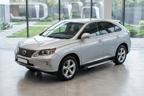 Lexus RX 2009-2015 рр. Бокові пороги New Vision Grey (2 шт, алюміній) фото 2
