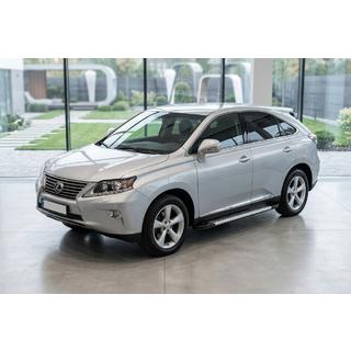 Бокові пороги New Vision Grey (2 шт, алюміній) Lexus RX 2009-2015 рр. фото 2