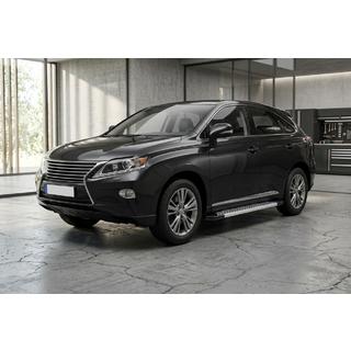 Бокові пороги New Vision Grey (2 шт, алюміній) Lexus RX 2009-2015 рр. фото 1