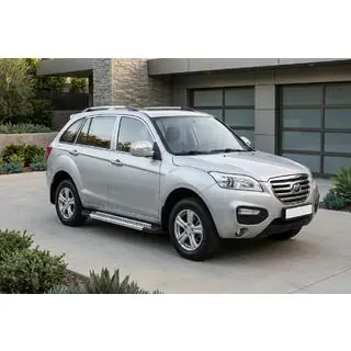 Бокові пороги New Vision Grey (2 шт., алюміній) Lifan X60 2011- рр. фото 1