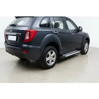 Бокові пороги New Vision Grey (2 шт., алюміній) Lifan X60 2011- рр. фото 2