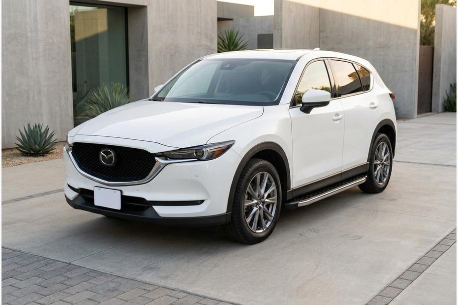 Mazda CX-5 2017-2025 рр. Бокові пороги BlackLine (2 шт., алюміній) Фото 1