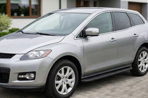 Mazda CX-7 2006-2012 рр. Бокові пороги Tayga Black (2 шт., алюміній) фото 1