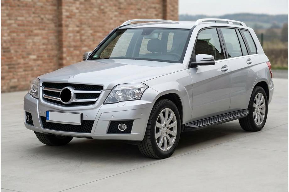Mercedes GLK class X204 2008-2015 рр. Бокові пороги Tayga Black (2 шт., алюміній) Фото 1