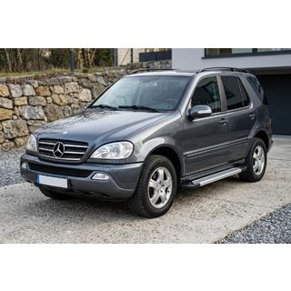Бокові пороги New Vision Grey (2 шт., алюміній) Mercedes ML W163 1997-2005 рр. фото 1