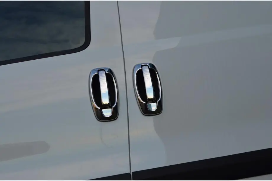 Fiat Fiorino/Qubo 2008-2024 рр. Хром на ручки і навколо (нерж, 8 деталей) Фото 15