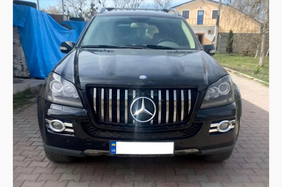 Mercedes GL class X164 2006-2012 рр. Передня решітка GT Panamericana (для GL550 USA) Фото 1