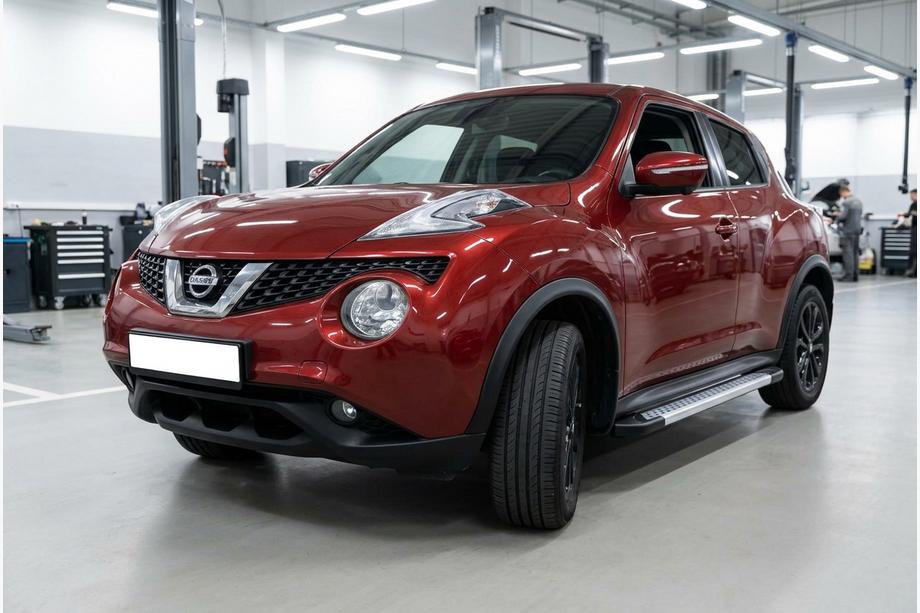 Nissan Juke 2010-2019 рр. Бокові пороги New Vision Grey (2 шт., алюміній) Фото 1