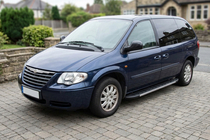Chrysler Voyager 2001-2007 рр. Бокові пороги Duru (2 шт., алюміній) фото 1